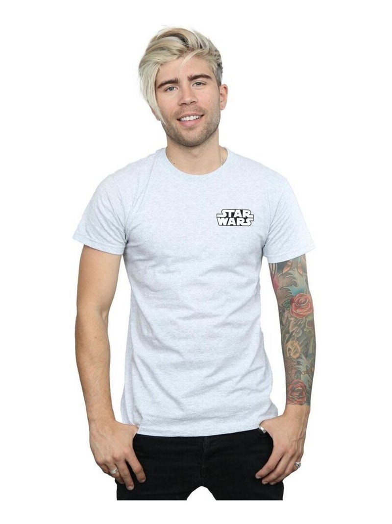 La Guerre des étoiles - T-shirt motif/style Badge Gris chiné - Kiabi