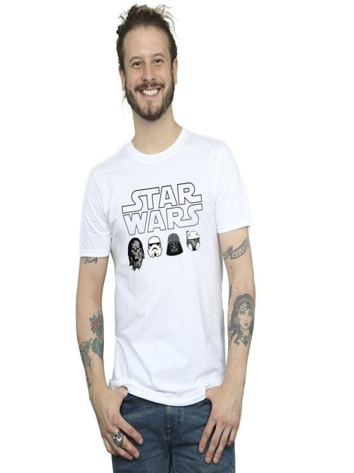La Guerre des étoiles - T-shirt motif/style collage des personnages - Kiabi La Guerre des étoiles - T-shirt motif/style collage des personnages - Kiabi