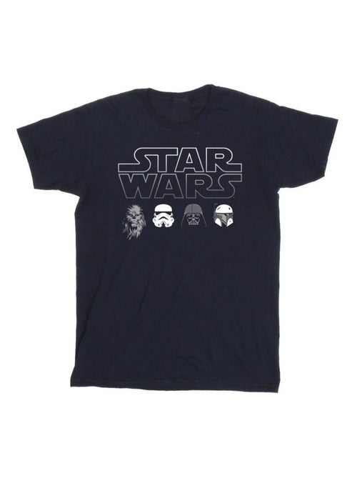 La Guerre des étoiles - T-shirt motif/style collage des personnages - Kiabi