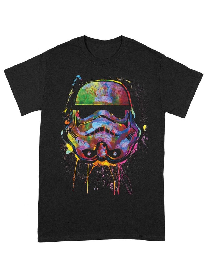 La Guerre des étoiles - T-shirt motif/style Éclaboussures de peinture Noir - Kiabi