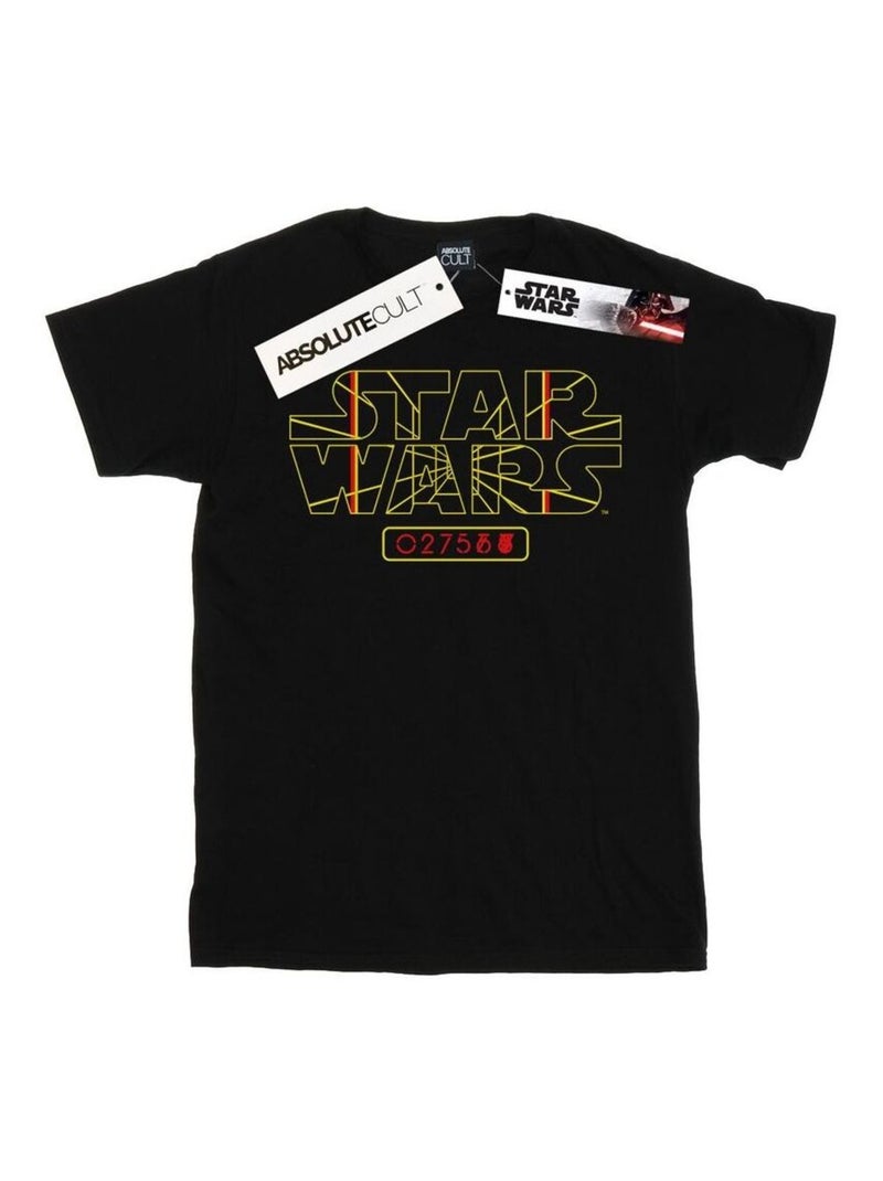 La Guerre des étoiles - T-shirt motif/style Logo cible Noir - Kiabi