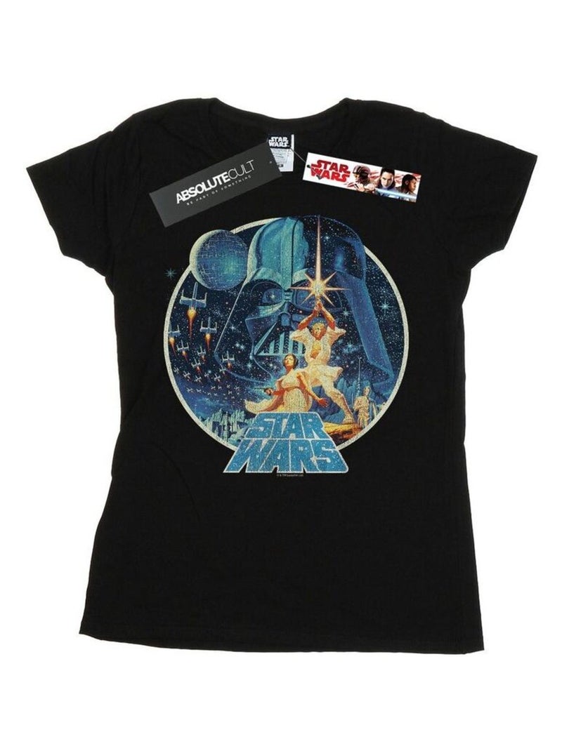 La Guerre des étoiles - T-shirt motif/style rétro VICTORY Noir - Kiabi
