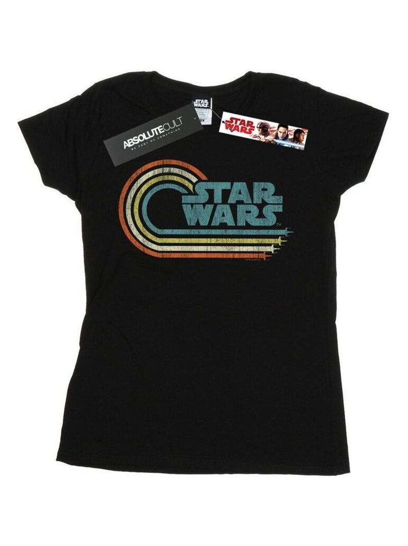 La Guerre des étoiles - T-shirt motif/style symbole de vague Noir - Kiabi