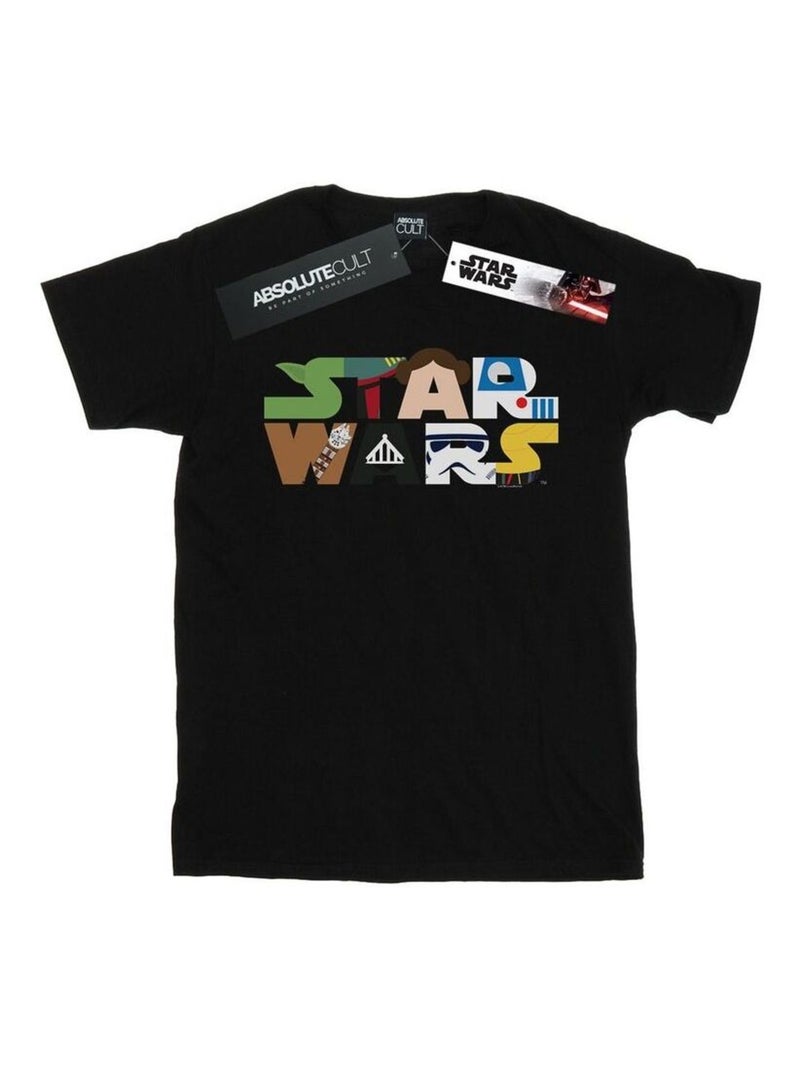 La Guerre des étoiles - T-shirt Noir - Kiabi