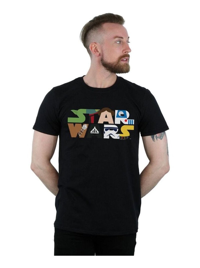 La Guerre des étoiles - T-shirt Noir - Kiabi