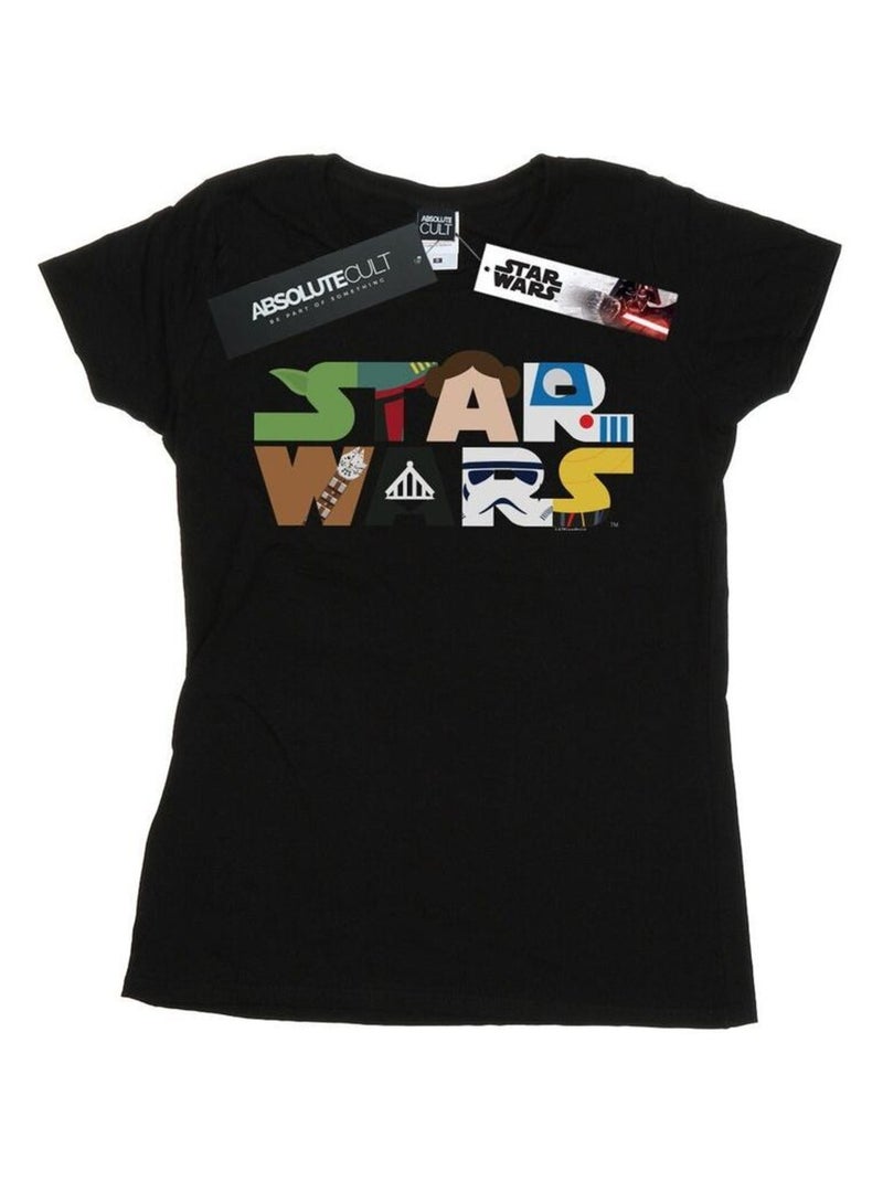 La Guerre des étoiles - T-shirt Noir - Kiabi