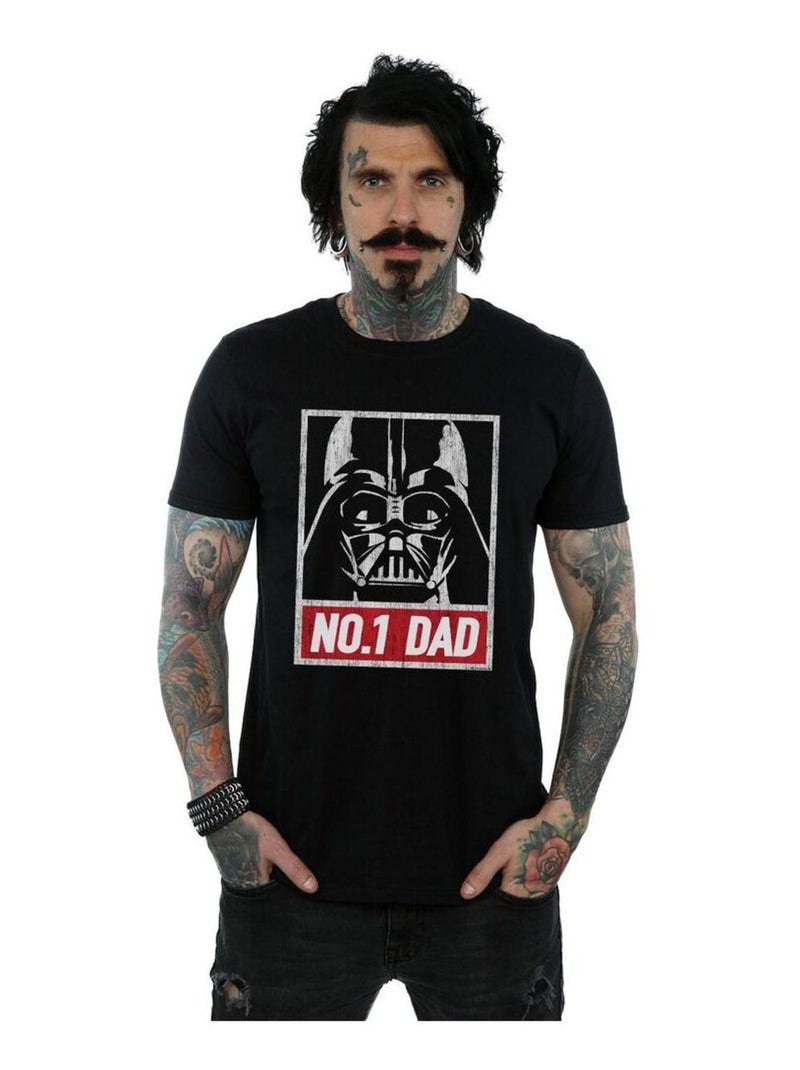 La Guerre des étoiles - T-shirt NUMBER ONE DAD Noir - Kiabi