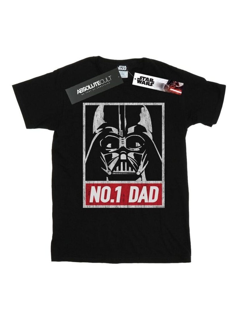 La Guerre des étoiles - T-shirt NUMBER ONE DAD Noir - Kiabi