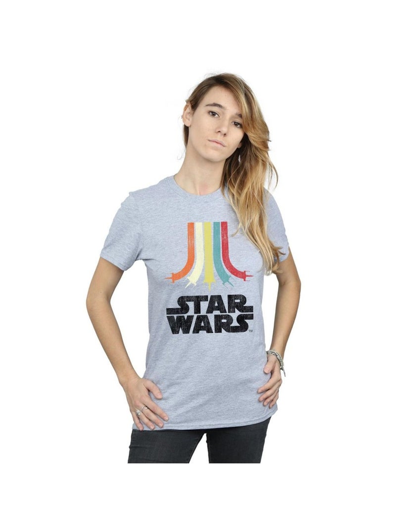La Guerre des étoiles - T-shirt RAINBOW Gris chiné - Kiabi