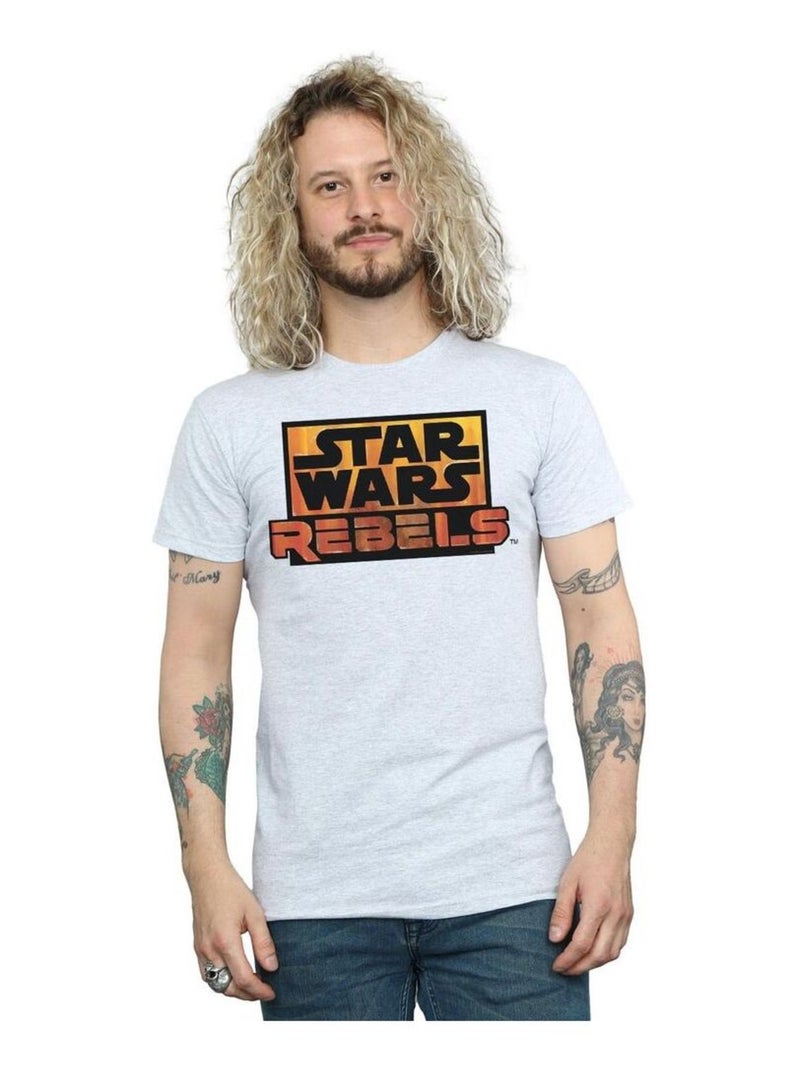 La Guerre des étoiles - T-shirt REBELS Gris chiné - Kiabi