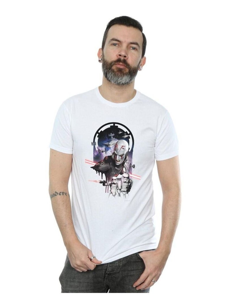 La Guerre des étoiles - T-shirt REBELS THE GRAND INQUISÇaOR Blanc - Kiabi