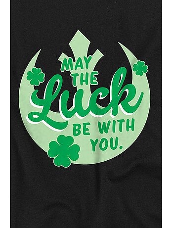 La Guerre des étoiles - T-shirt Saint-Patrick style pancarte LUCK REBEL