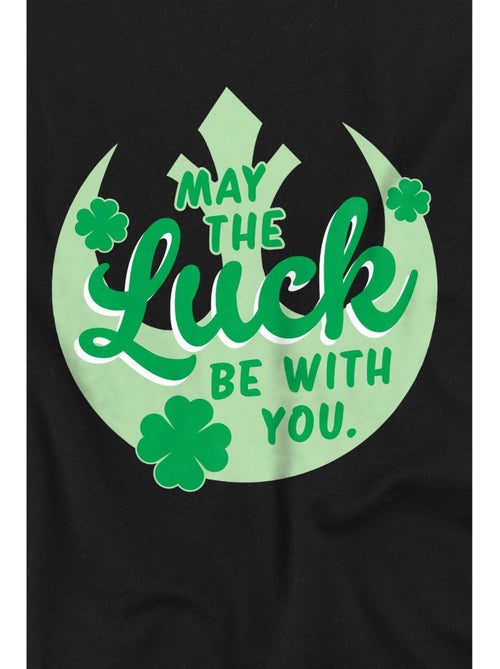 La Guerre des étoiles - T-shirt Saint-Patrick style pancarte LUCK REBEL - Kiabi