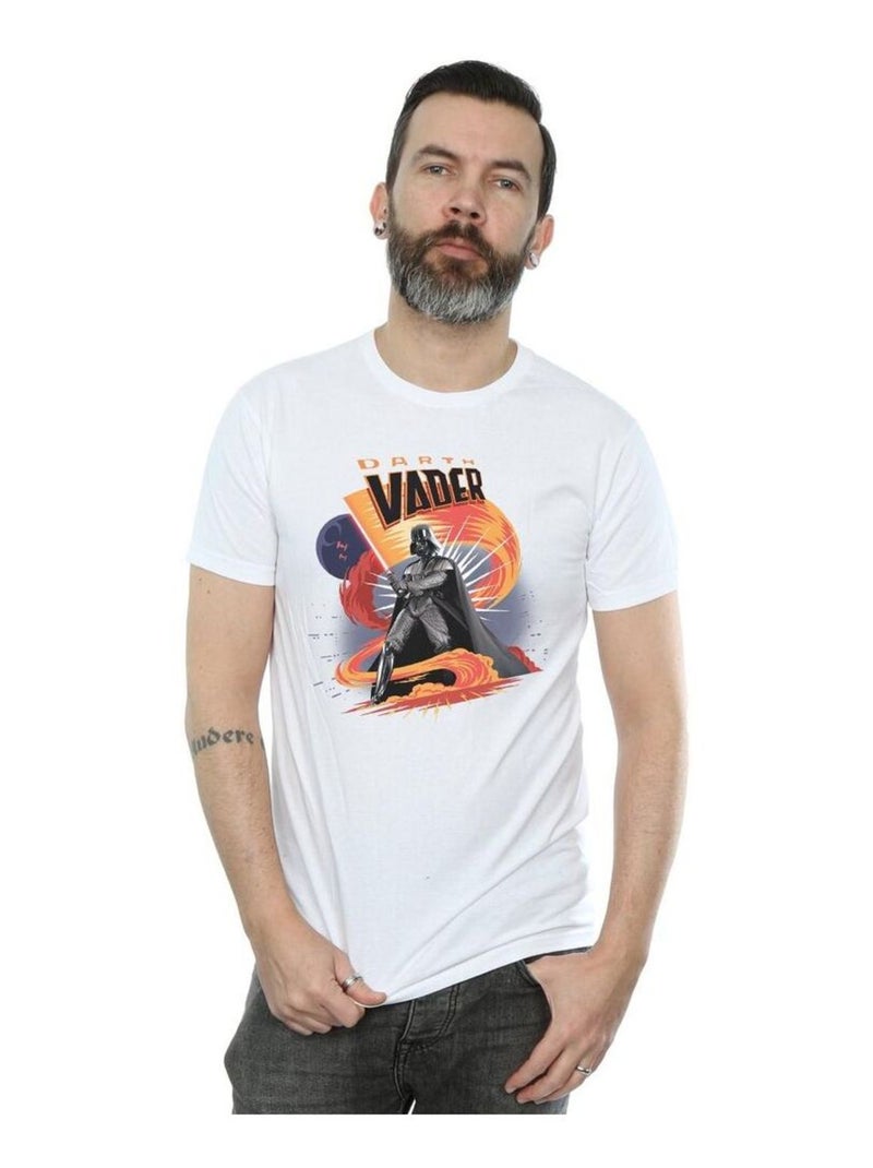 La Guerre des étoiles - T-shirt SWIRLING FURY Blanc - Kiabi