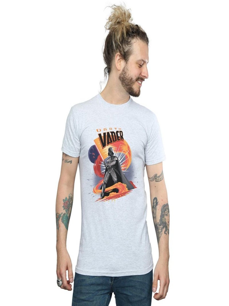 La Guerre des étoiles - T-shirt SWIRLING FURY Gris chiné - Kiabi