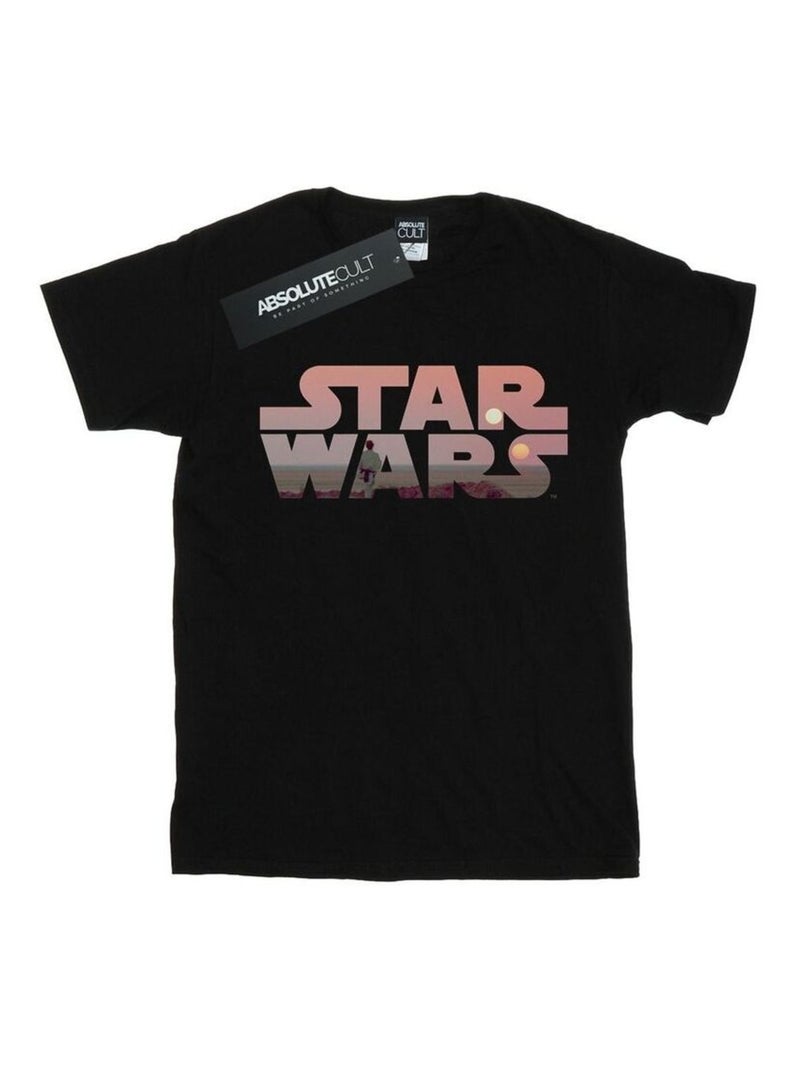 La Guerre des étoiles - T-shirt TATOOINE Noir - Kiabi