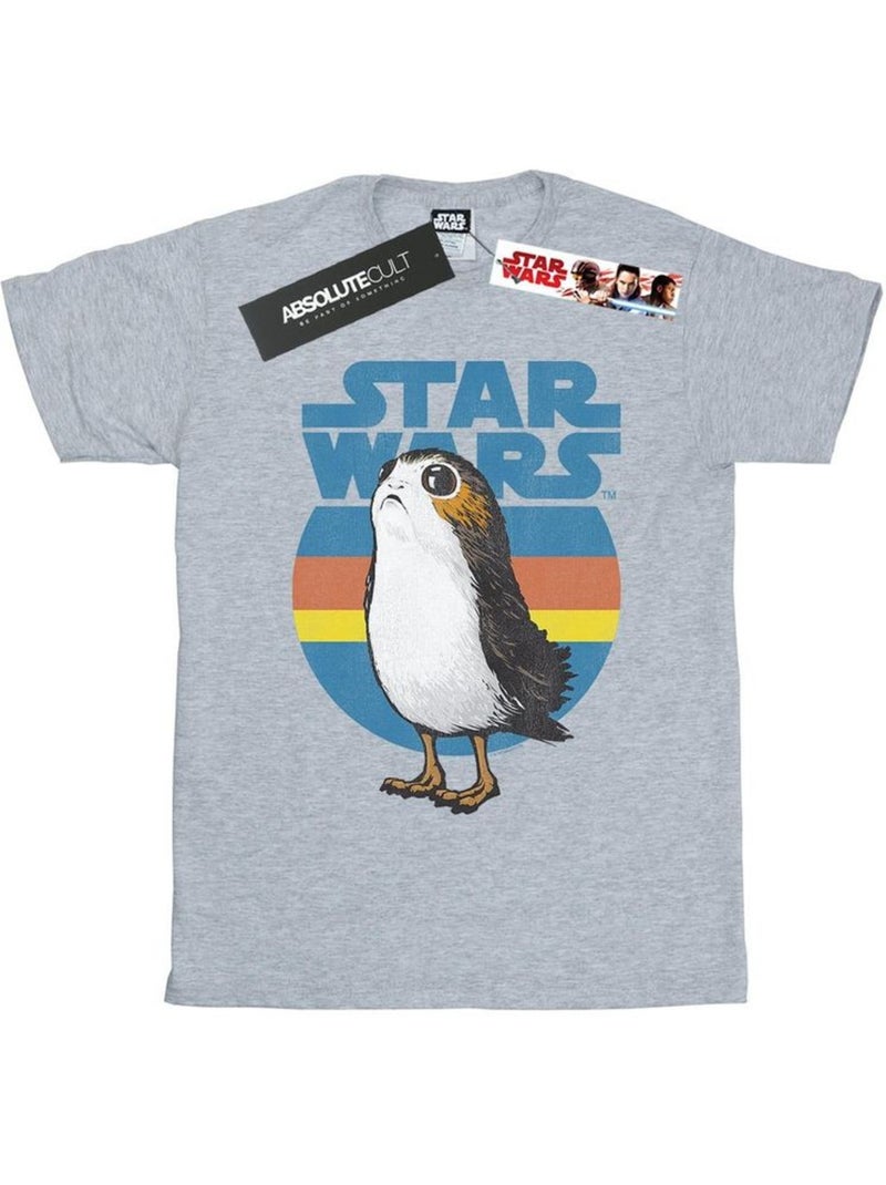 La Guerre des étoiles - T-shirt THE LAST JEDI Gris chiné - Kiabi