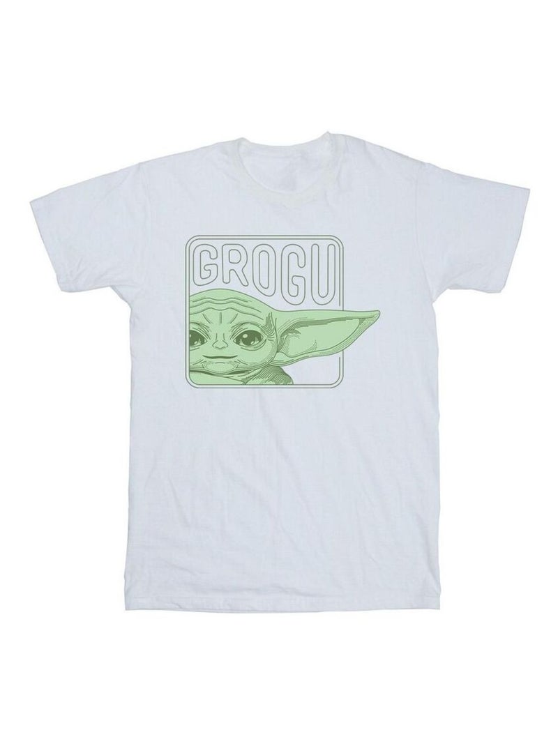 La Guerre des étoiles - T-shirt THE MANDALORIAN Blanc - Kiabi