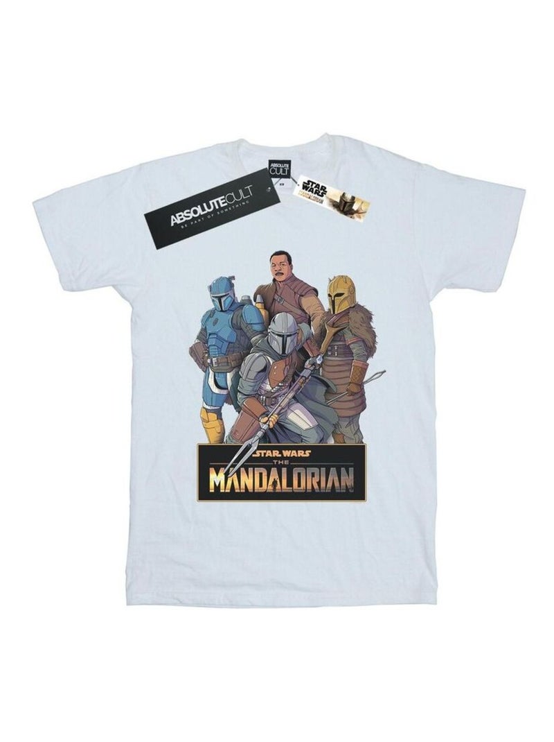 La Guerre des étoiles - T-shirt THE MANDALORIAN Blanc - Kiabi