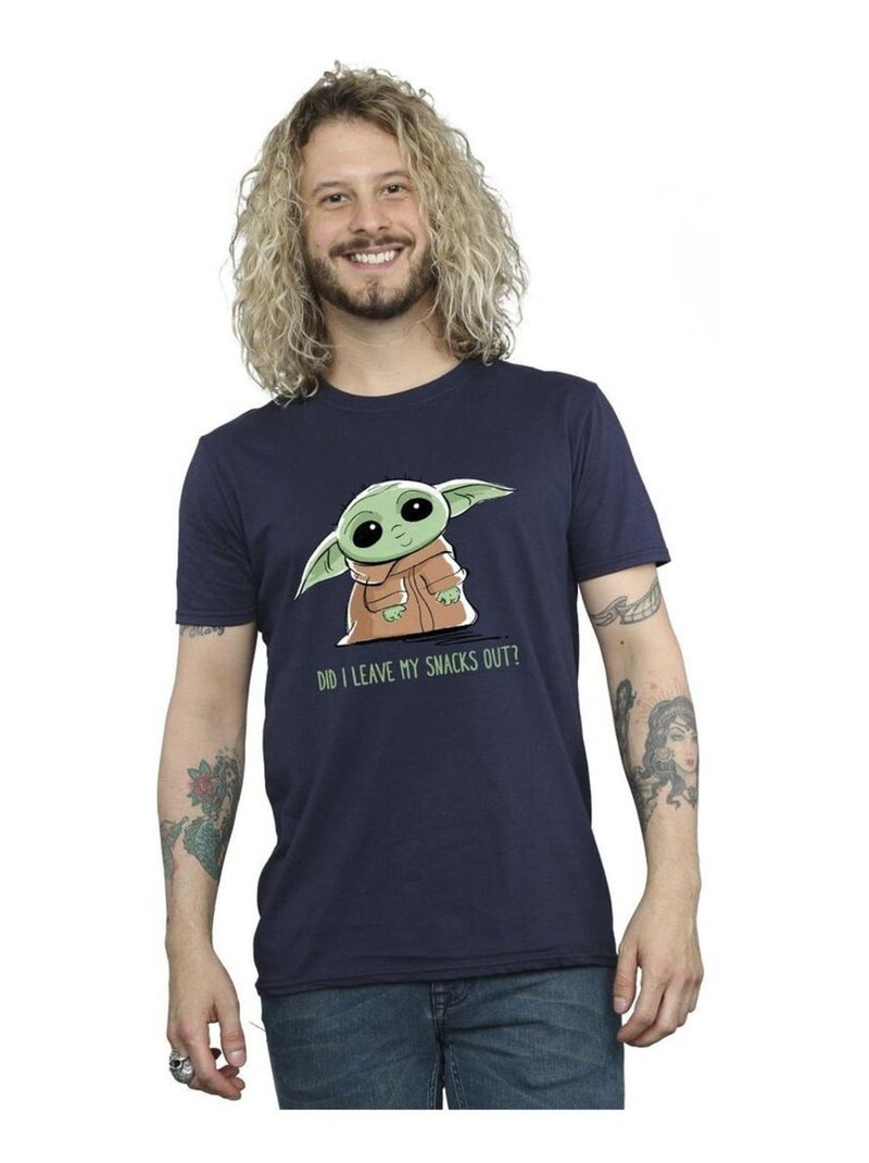 La Guerre des étoiles - T-shirt THE MANDALORIAN Bleu marine - Kiabi