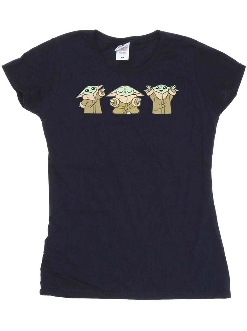 La Guerre des étoiles - T-shirt THE MANDALORIAN Bleu marine - Kiabi