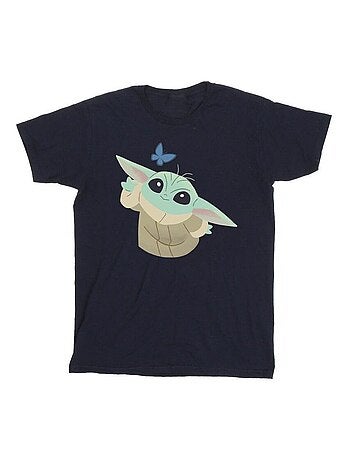 La Guerre des étoiles - T-shirt THE MANDALORIAN BUTTERFLY CATCHING