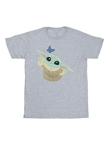 La Guerre des étoiles - T-shirt THE MANDALORIAN BUTTERFLY CATCHING