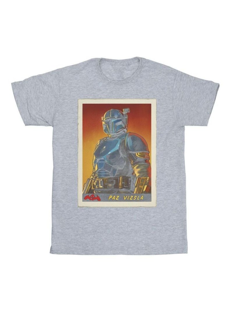 La Guerre des étoiles - T-shirt THE MANDALORIAN Gris chiné - Kiabi