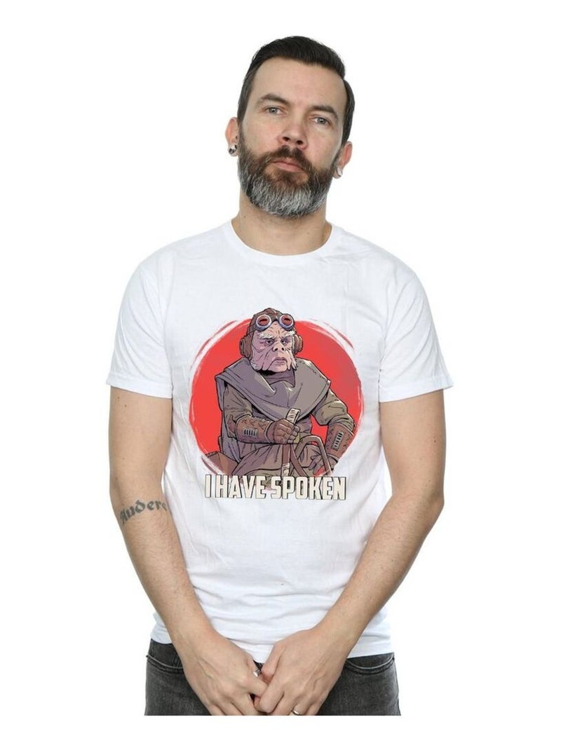 La Guerre des étoiles - T-shirt THE MANDALORIAN HAVE SPOKEN Blanc - Kiabi