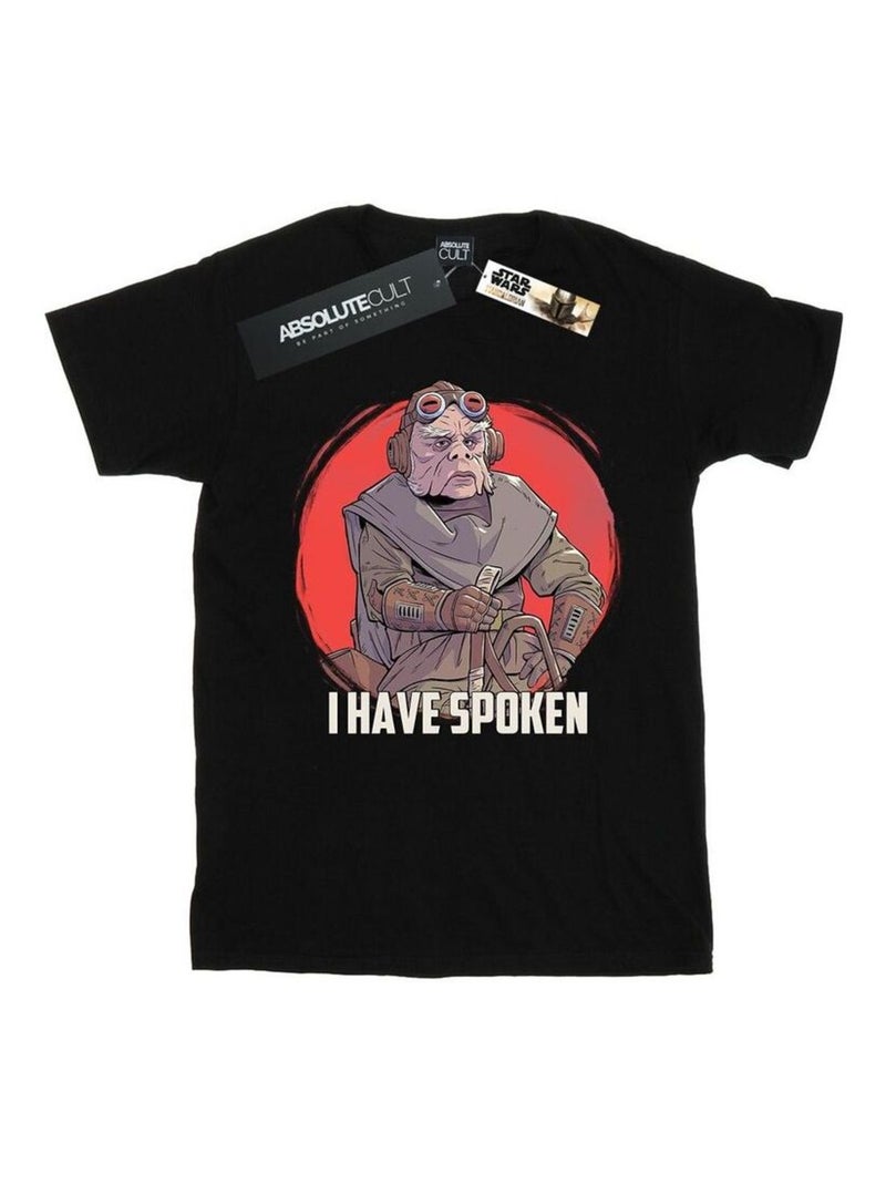 La Guerre des étoiles - T-shirt THE MANDALORIAN HAVE SPOKEN Noir - Kiabi