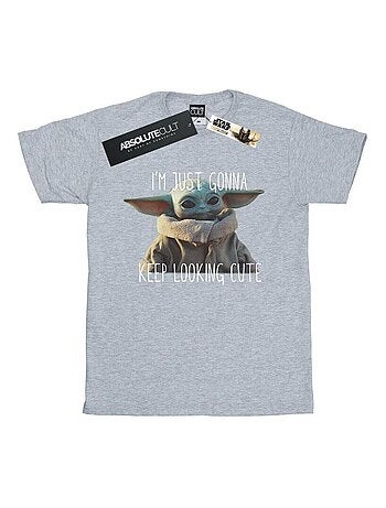 La Guerre des étoiles - T-shirt THE MANDALORIAN KEEP LOOKING CUTE