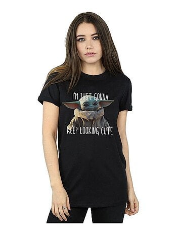 La Guerre des étoiles - T-shirt THE MANDALORIAN KEEP LOOKING CUTE