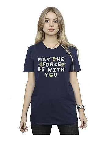 La Guerre des étoiles - T-shirt THE MANDALORIAN MAY THE FORCE BE WITH YOU