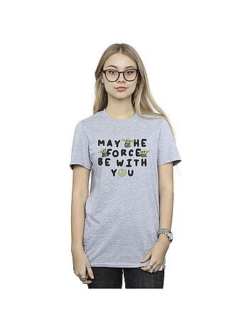 La Guerre des étoiles - T-shirt THE MANDALORIAN MAY THE FORCE BE WITH YOU