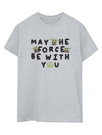La Guerre des étoiles - T-shirt THE MANDALORIAN MAY THE FORCE BE WITH YOU