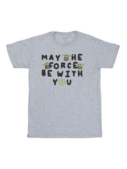 La Guerre des étoiles - T-shirt THE MANDALORIAN MAY THE FORCE BE WITH YOU - Kiabi