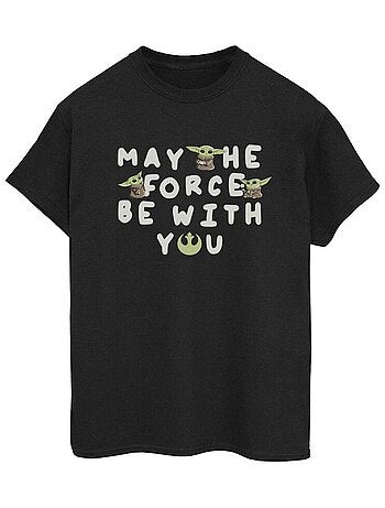 La Guerre des étoiles - T-shirt THE MANDALORIAN MAY THE FORCE BE WITH YOU