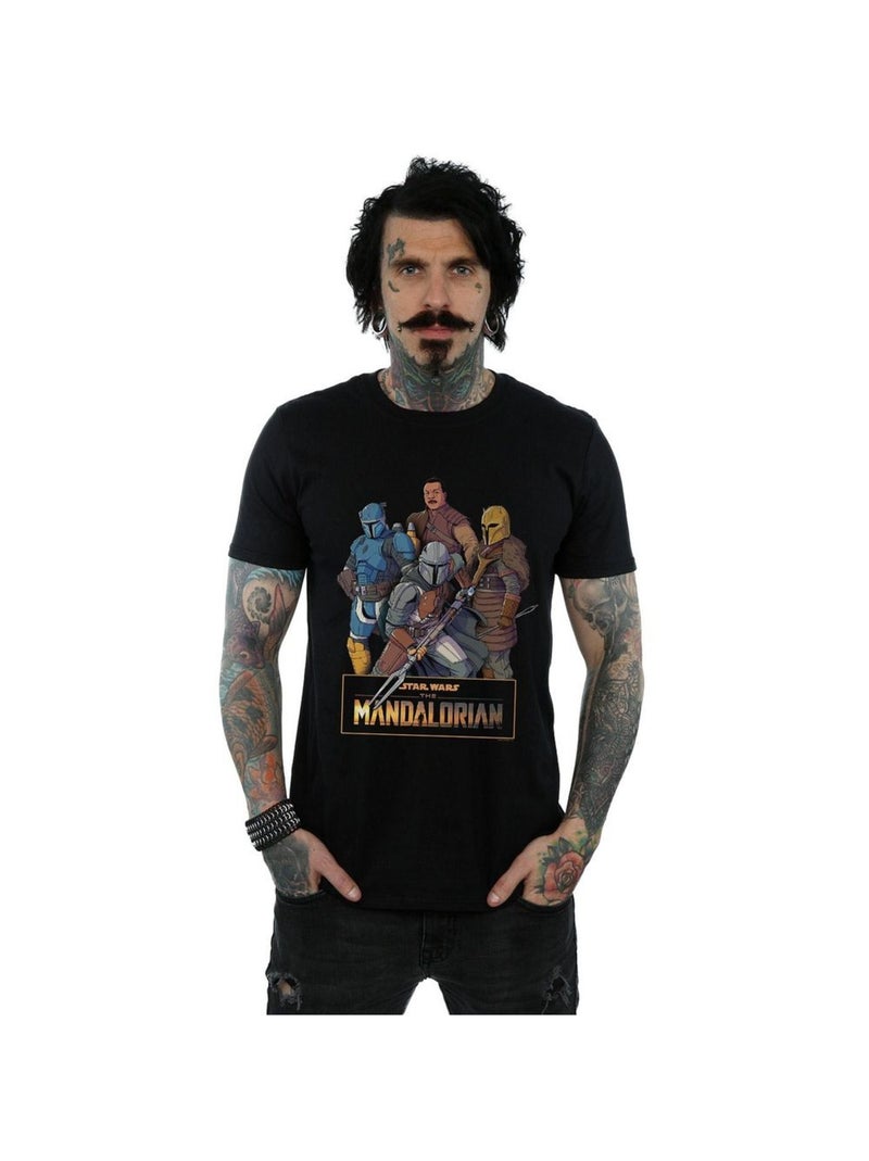 La Guerre des étoiles - T-shirt THE MANDALORIAN Noir - Kiabi