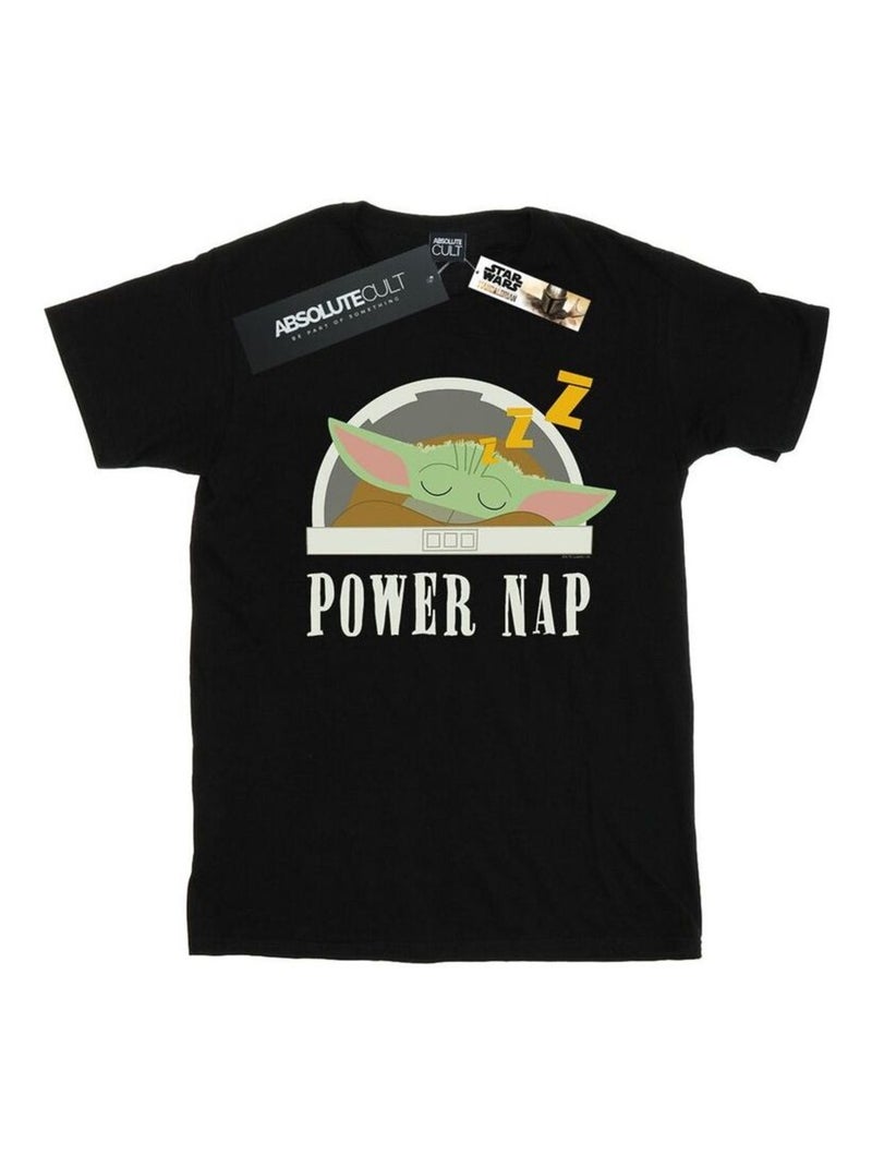 La Guerre des étoiles - T-shirt THE MANDALORIAN POWER NAP CHILD Noir - Kiabi