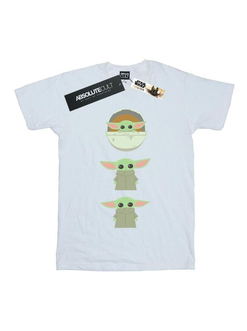 La Guerre des étoiles - T-shirt THE MANDALORIAN THE CHILD Blanc - Kiabi