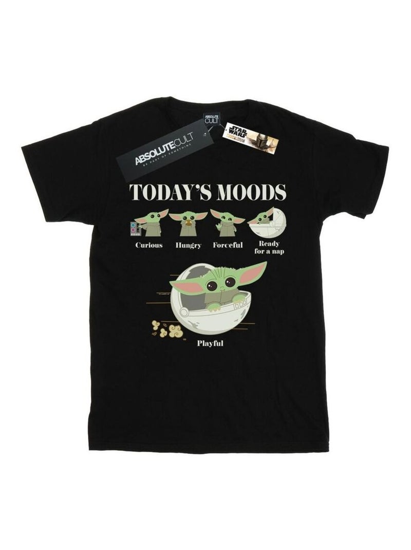 La Guerre des étoiles - T-shirt THE MANDALORIAN THE CHILD MOODS Noir - Kiabi