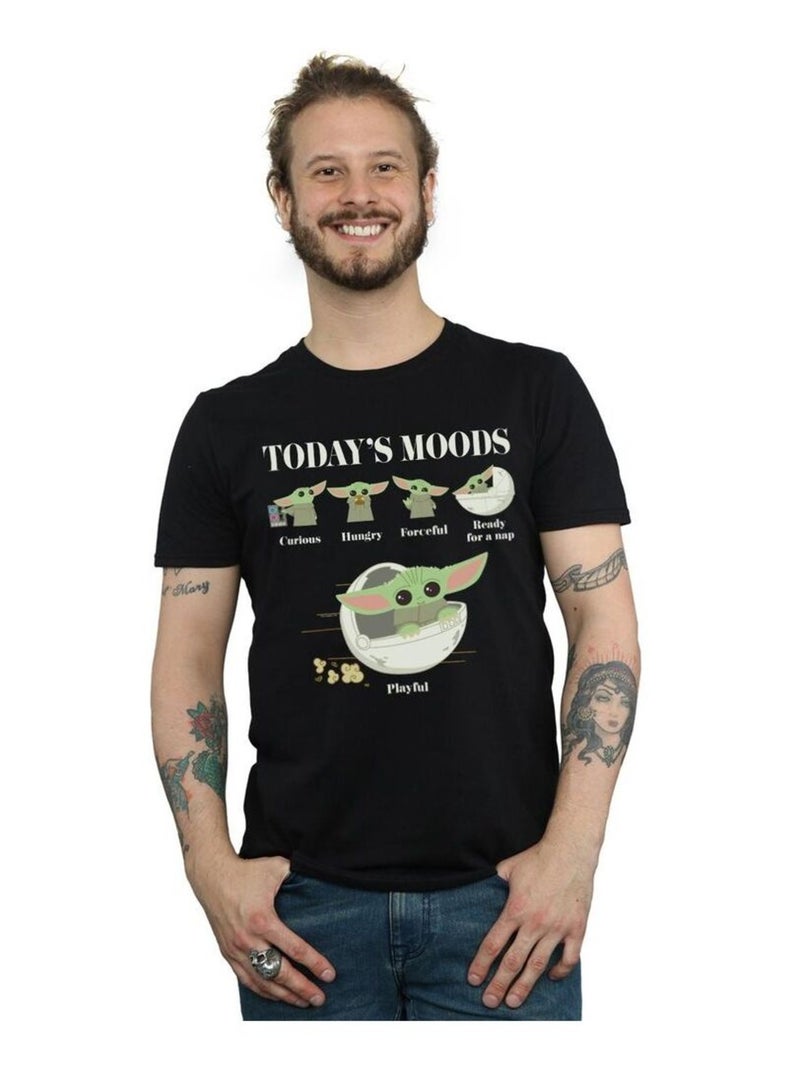 La Guerre des étoiles - T-shirt THE MANDALORIAN THE CHILD MOODS Noir - Kiabi