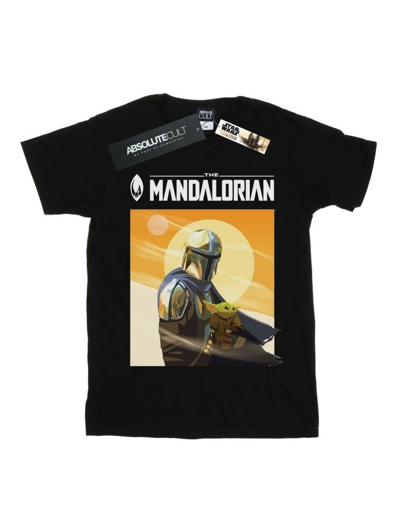 La Guerre des étoiles - T-shirt THE MANDALORIAN THE CHILD Noir - Kiabi