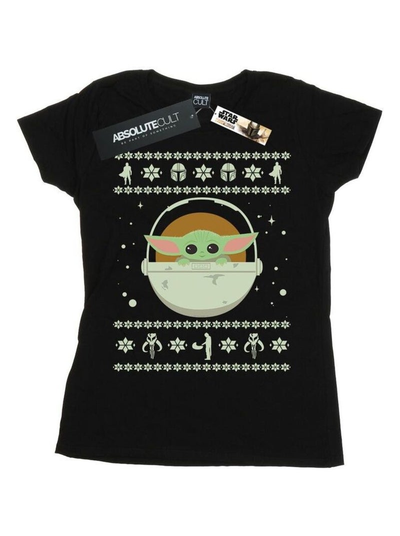 La Guerre des étoiles - T-shirt THE MANDALORIAN THE CHILD Noir - Kiabi