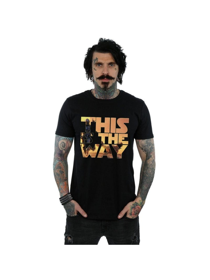 La Guerre des étoiles - T-shirt THE MANDALORIAN THE WAY Noir - Kiabi