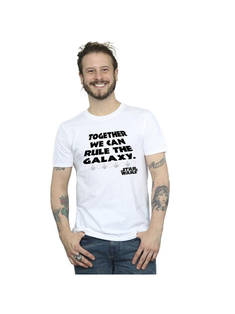 La Guerre des étoiles - T-shirt TOGETHER WE CAN RULE THE GALAXY Blanc - Kiabi