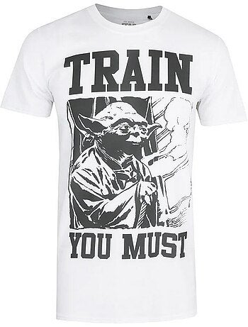 La Guerre des étoiles - T-shirt TRAIN YOU MUST (Yoda)