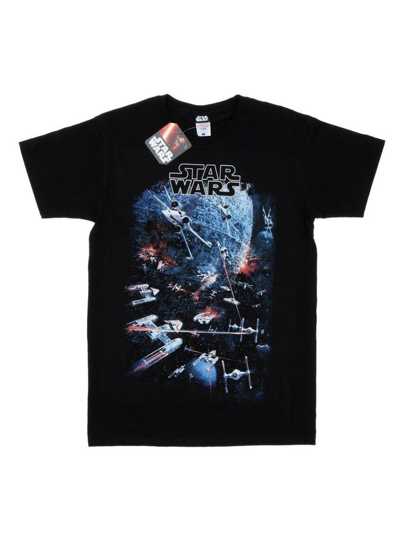La Guerre des étoiles - T-shirt UNIVERSE BATTLE Noir - Kiabi