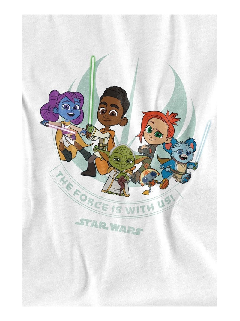 La Guerre des étoiles - T-shirt YOUNG JEDI ADVENTURE Blanc - Kiabi