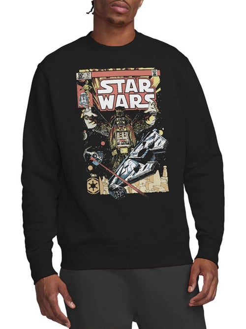La Guerre des étoiles Sweatshirt unisexe adulte Falcon Darth Vador Retro Comic - Kiabi